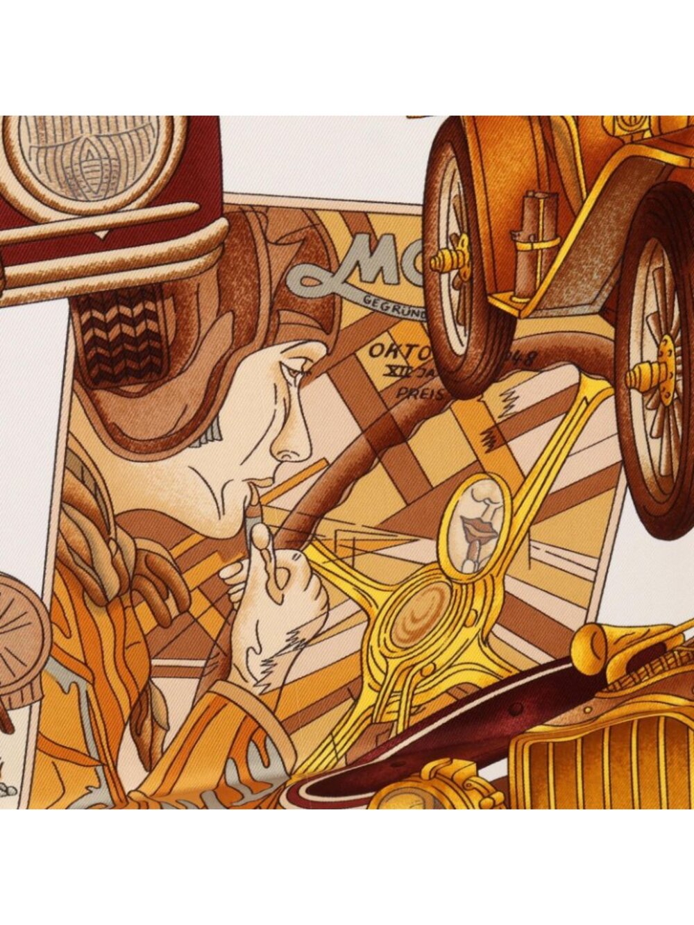 Hermes Scarf Carre 90 Automobile Silk - Picture 7 of 7